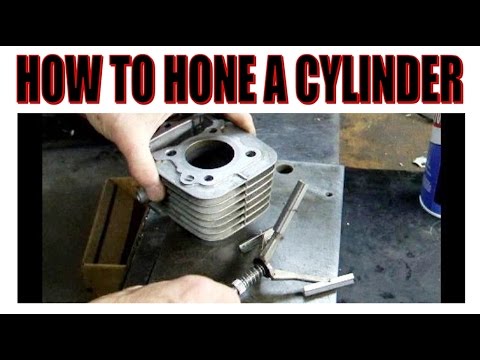 How to hone a motorcycle cylinder.