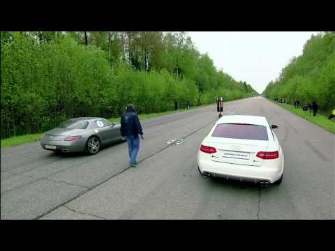 Mercedes-Benz SLS AMG vs BMW M6 vs Audi RS6 Evotech