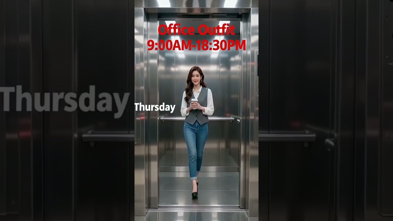 ​一週不重樣！電梯門開出的驚喜，你最喜歡週幾的風格？👗 One week, different looks! Which day is your favorite style? 👗