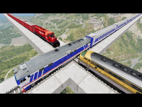 Crazy High Speed Train Crashes #91 - Beamng drive | Dancing Cars