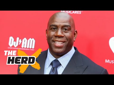 , title : 'Magic Johnson named Lakers President of Basketball Operations - Colin Reacts | THE HERD'