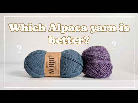 I Compared My Two Favorite Alpaca Yarns - Which One WIns? Drops Nord vs. Berroco Ultra Alpaca Yarn