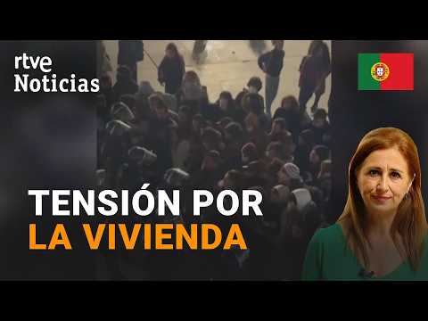 El desalojo policial de una acampada por la vivienda deja 37 heridos en Portugal | RTVE Noticias