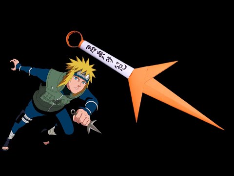 How to make Paper Kunai Minato || Ninja Weapons Knife