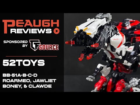 Video Review: 52TOYS BB-51A/B/C/D K9 Team (ROARMEO, JAWLIET, BONEY, CLAWDE)