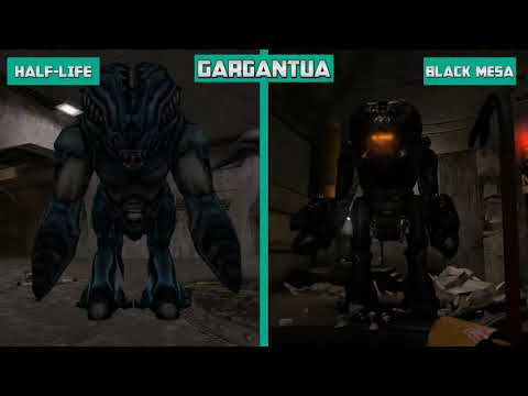 Half-Life vs Black Mesa Xen NPC Comparison