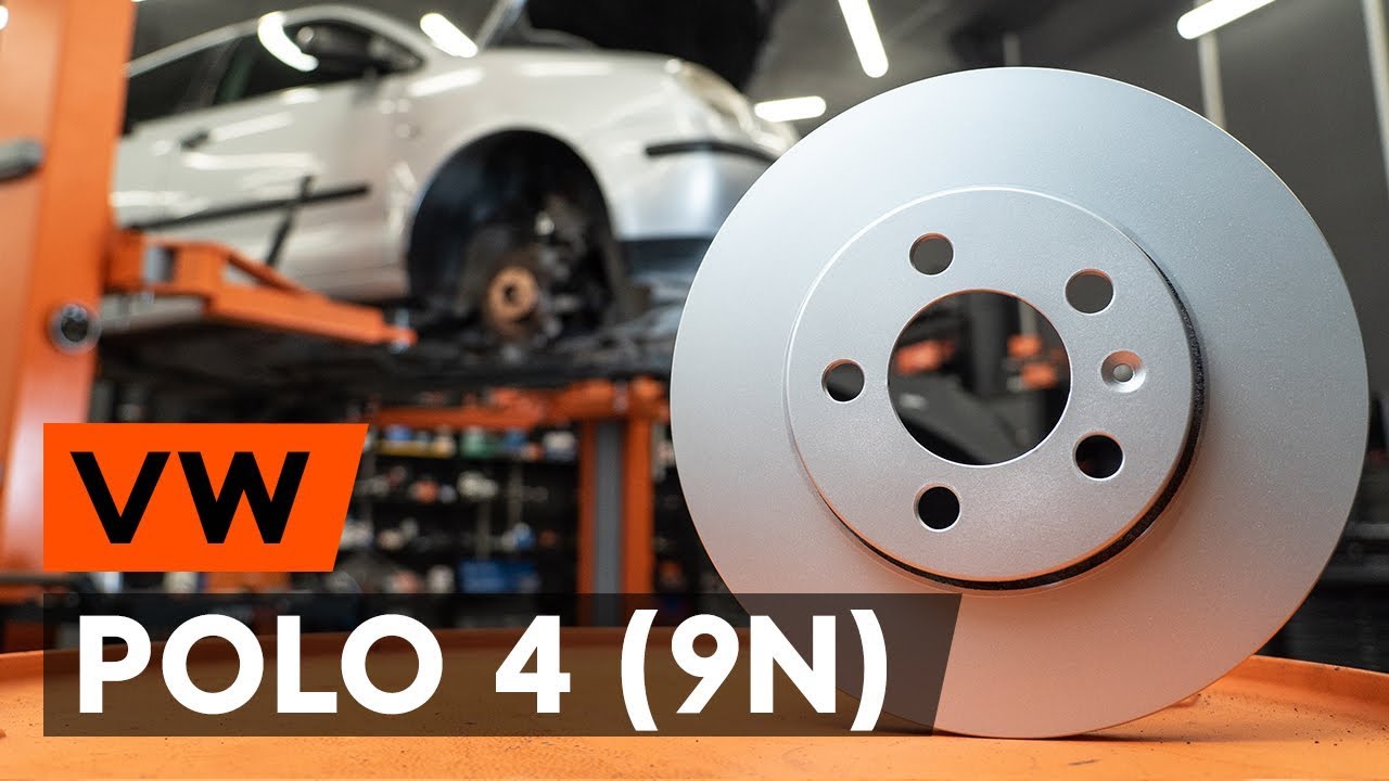 Πώς να αλλάξετε δισκόπλακες εμπρός σε VW Polo 9N - Οδηγίες αντικατάστασης
