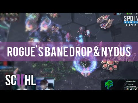 Rogue's NYDUS Rush & Baneling Drops  - StarCraft 2 Proleague