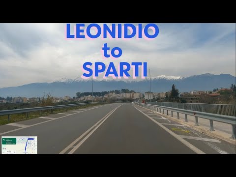 Driving in Greece, from Leonidio to Sparti