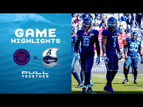 CFL Game Highlights - Toronto Argonauts vs. Montreal Alouettes - October 29, 2022