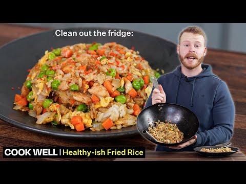 How Ethan Chlebowski Uses Leftover Rice and Fridge Scraps to Make a High-Protein Chicken Fried Rice