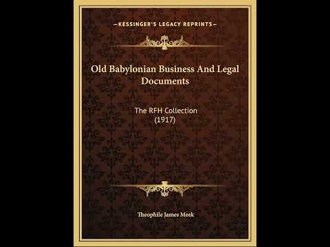 Old Babylonian Business and Legal Documents (The RFH Collection) #language #books