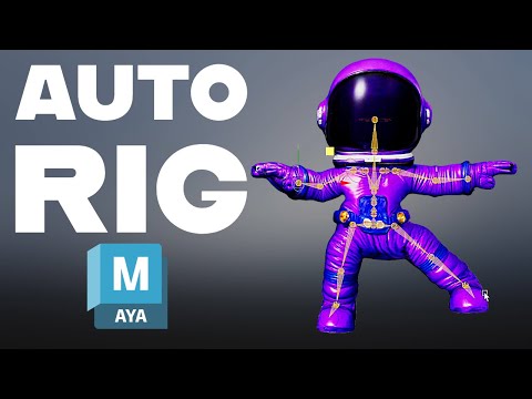 Quick Rig a Character in Autodesk Maya | Fast Auto Rig Tutorial