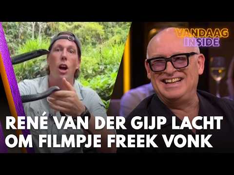 René van der Gijp lacht om filmpje Freek Vonk: 'Heeft Eva Jinek twee jaar naar zitten koekeloeren!'