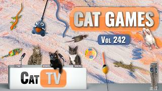 Download lagu CAT Games | Ultimate Cat TV Compilation Vol 242 | 8 HOURS 🐝🐞🦋🦎🦜🐜🐭🧵 mp3