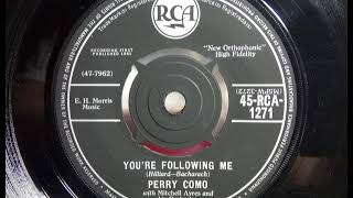 Popcorn! - PERRY COMO - You're Following Me - RCA 1271 - UK 1961 Girl Group Teen R&B
