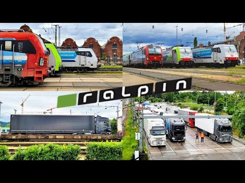 RALpin : Rollende Landstraße (RoLa) in Freiburg-im-Breisgau (14.06.2024)