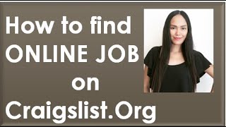 How To Find ONLINE Homebased Jobs On Craigslist