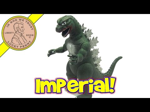 Godzilla 12" Plastic Poseable Toy Figure, 1985 Imperial Toys - Look, Godzilla!!!