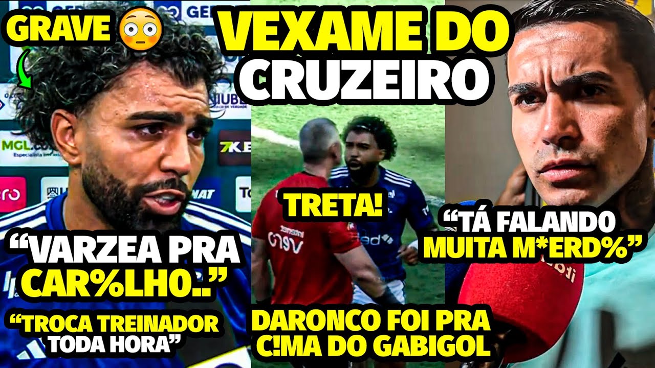 E ESP0RR0 AGRESSlV0 DE DARONCO PARTlNDO PRA ClMA DE GABIGOL APÓS VEXAME DO CRUZEIRO E DUDU SE IRRITA