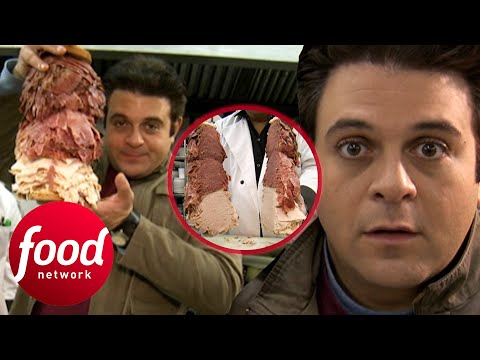 Adam è sbalordito da questo panino di carne alto 3,7 metri e pesante 4,5 kg | Man V Food: The Car...