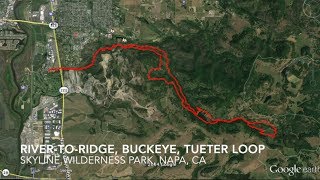 preview picture of video 'Day Hike - River to Ridge, Buckeye, Tueter Loop - 11.5 Miles, Napa, CA'