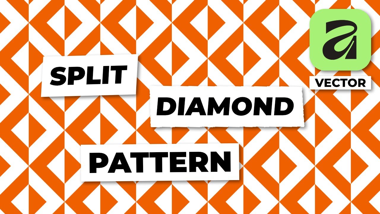 How to Create a Split Diamond Pattern in Affinity (Vector Studio)