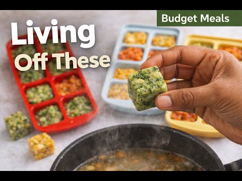 I'm Living Off These Freezer Flavor Cubes This Winter (Cozy Budget Vegan Meals)