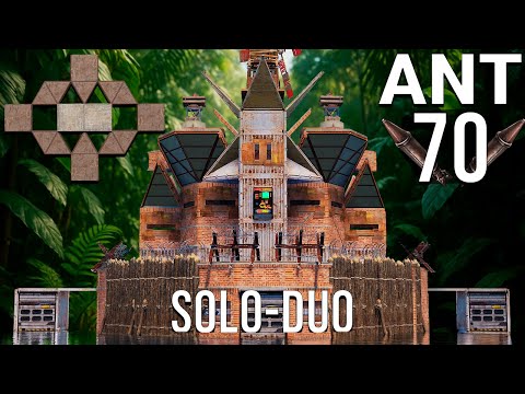 ANT - SOLO/DUO with 4 BUNKERS , SMART TURRETS & LOW UPKEEP (60+ ROCKETS) [rust base design]