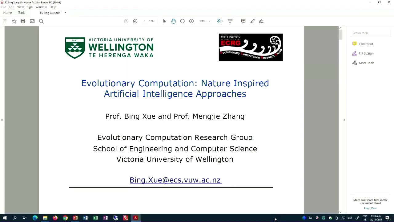 Evolutionary Machine Learning Approaches and Applications - Bing Xue