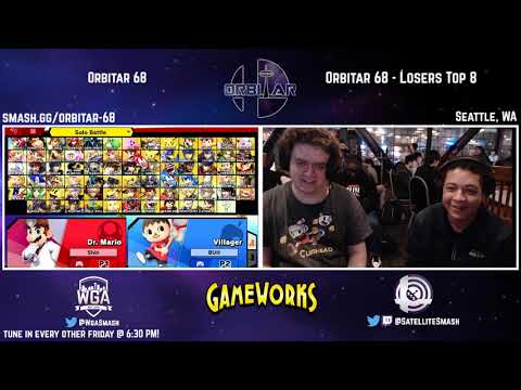 Shinkou (Zelda, Lucina) vs. Snickeldorf (Game & Watch) - Orbitar 68 - Losers Top 16