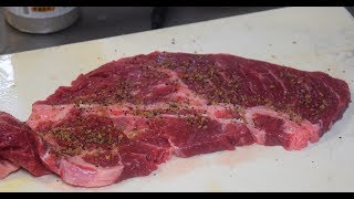 コストコに売っている粉をかけてステーキ焼いて食べるだけの動画