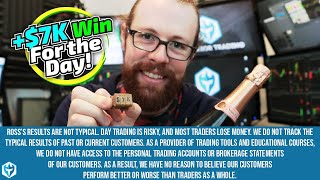 +$7K Win For The Day | Ross&#39; Trade Recap