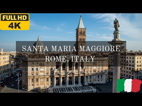 Igreja de Santa Maria Maggiore em Roma, Itália 2023 (passeio a pé em 4K)
