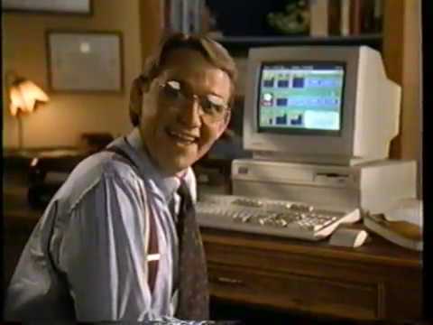 1991 Tandy 1000 TL/3 PC System from Radio Shack TV Commercial