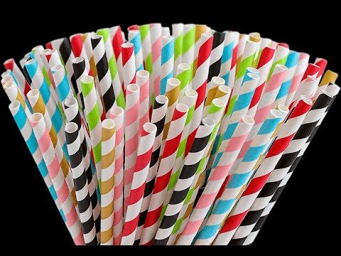 Paper drinking straw making machine