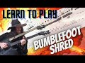 LEARN TO PLAY - BUMBLEFOOT SHRED over Joe Satriani's "Gnaahh" (TAB) #bumblefoot #shred #guitar