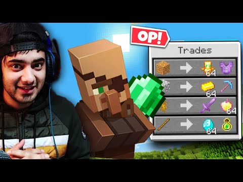 Minecraft, But Villagers Trade OP items
