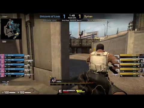 ESports - CS:GO, Unicorns of Love vs Syman, Kalashnikov Cup Season 2 (15th of April 2019), Overpa...