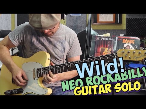 Neo Rockabilly Psychobilly Guitar Tutorial - Long Black Shiny Car - Restless