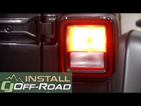 2018-2020 Jeep Wrangler JL Taillight And Rear Turn Signal Bulb LED Red Pair Installation