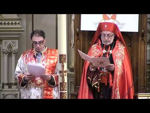 Vésperas com a Eparquia Armênio-Católica RAPHAEL BEDROS XXI Patriarca Cathilicos
