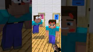 Reaction of Minecraft Toilet Prank! #shorts #animation #minecraft #memes #prank