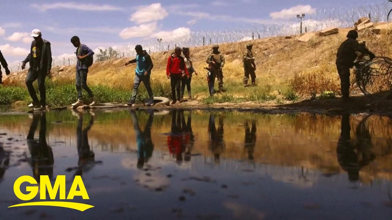 Biden touts drop in migrant border crossings l GMA