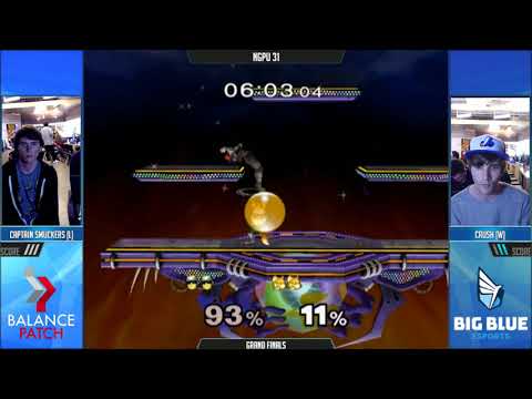 NGPU 31 SSBM - Captain Smuckers [L] (C. Falcon) vs. Crush [W] (Fox) - Melee GF