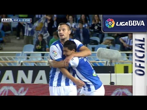 Gol de Chory Castro (4-0) en el Real Sociedad - Osasuna