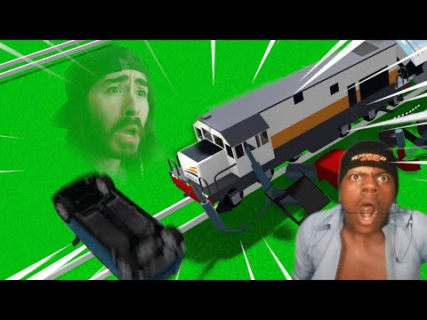 Best Of Train Vs Cars 2024! (Roblox)