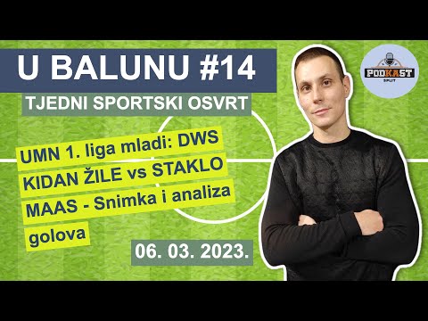 U balunu - Sportski izvještaj - 06. 03. 2023. - UMN 1. liga mladi: DWS KIDAN ŽILE vs STAKLO MAAS