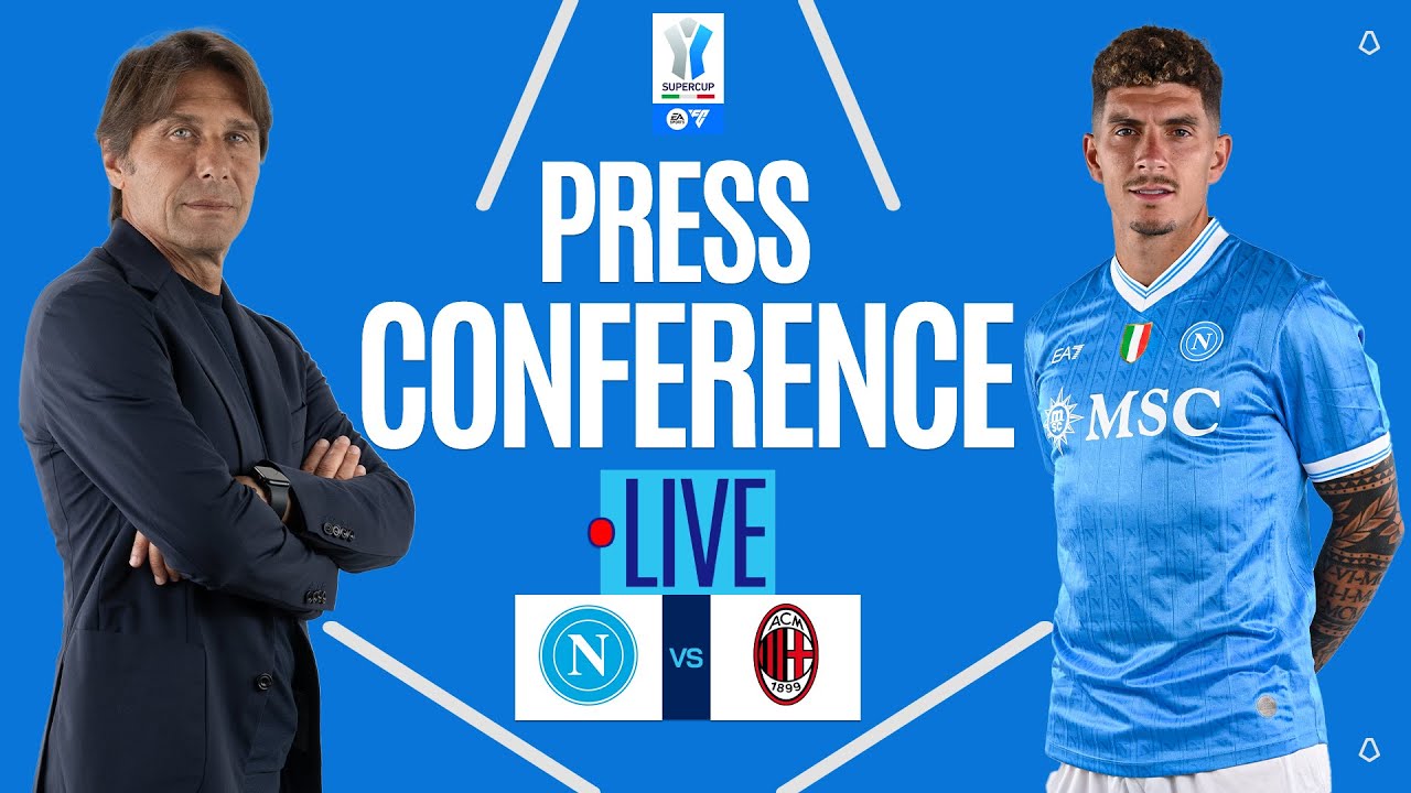 🔴 LIVE | Napoli Press Conference | Napoli-Milan | EA SPORTS FC Supercup 2025/26
