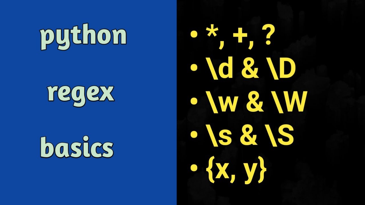 Python regex basics | Hands-on Metacharacters and Occurence Indicators